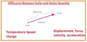 Difference Between Scalar and Vector Quantity