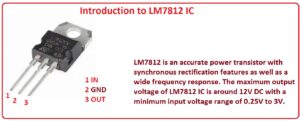 Applications lm7812 Features and Specifications Features and Specifications LM7812 - 12V Voltage Regulator IC Introduction to LM7812 IC