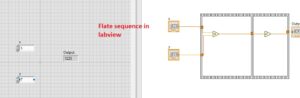 Flate sequence in labview