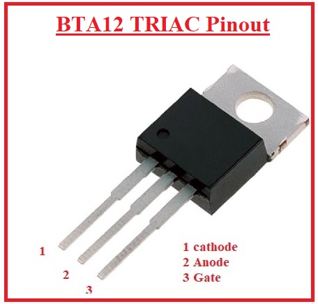 BTA12 TRIAC Pinout