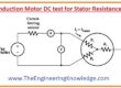 dc resistor test induction motor