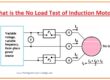 induction motor no load test