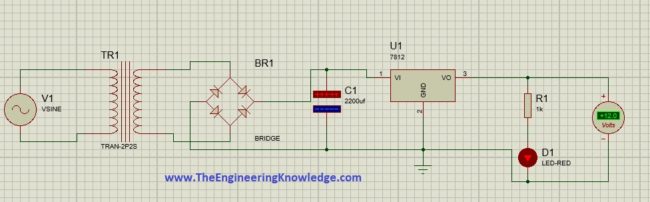How to Make DC Power Supply Using Proteus DC Power Supply, 7812, How to Make DC Power Supply Using Proteus,