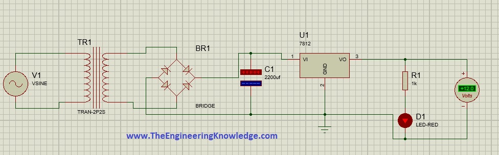 How to Make DC Power Supply Using Proteus DC Power Supply, 7812, How to Make DC Power Supply Using Proteus,