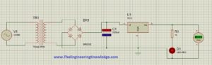 DC Power Supply, 7812, How to Make DC Power Supply Using Proteus, 