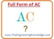 Applications of AC, Mathematical form of AC voltages, AC Power Supply Frequencies, AC Transmission, Distribution, and Domestic Power Supply, Difference between AC and DC, Full Form of AC, How AC Current Produces,