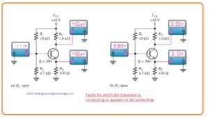 Troubleshooting a Voltage-Divider Biased Transistor,Troubleshoot Faults in Transistor Bias Circuits,