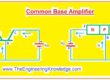 Common Base Amplifier output characteristics, Common Base Amplifier Input characteristics, Current Flow in Common Base Amplifier, Common Base Amplifier,