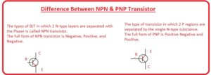 Difference Between NPN & PNP Transistor