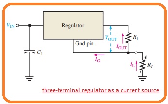 e three-terminal regulator as a current source