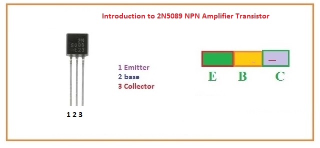 Introduction to 2N5089 NPN Amplifier Transistor pinout