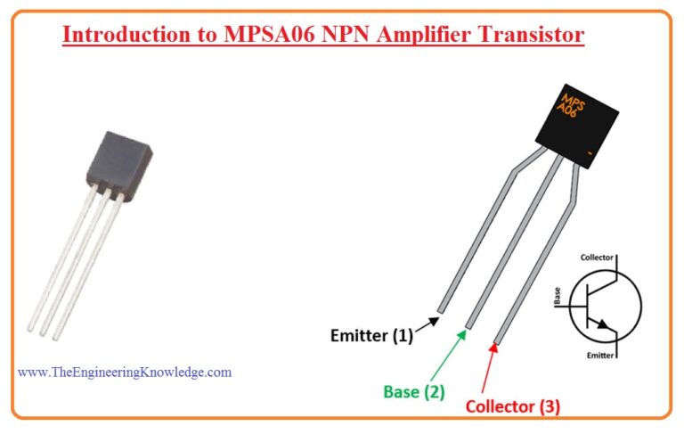 Introduction to MPSA06 NPN Amplifier Transistor Pinout, Features ...
