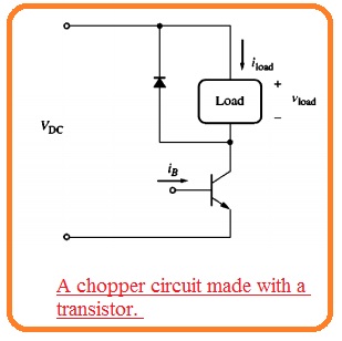 A chopper circuit made with a transistor. 