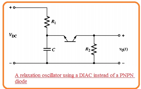 A relaxation oscillator using a DIAC instead of a PNPN diode