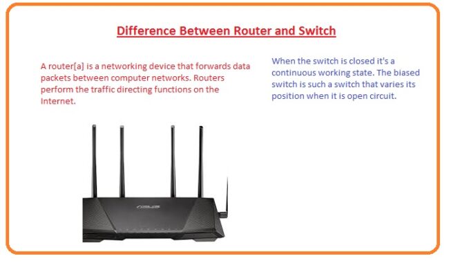 Difference Between Router and Switch