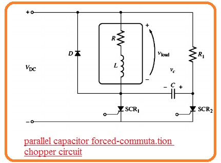 parallel capacitor forced-commuta.tion chopper circuit