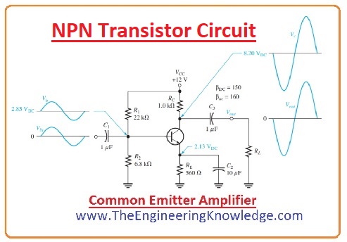 NPN transistor symbol common emitter amplifier NPN