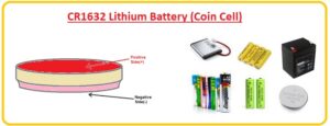 CR1632 Lithium Cell Equivalent for CR1632 CR1632 specifications CR1632 Lithium Battery (Coin Cell) CR1632 Terminal Description