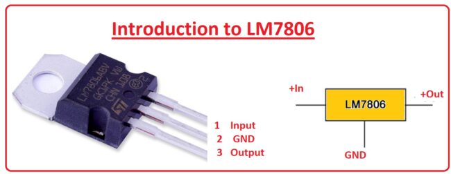 LM7806 Working Applications typical Application Circuit of the 78XX Voltage Regulator LM7806 Pinout Features and Specifications LM7806 - 6V Voltage Regulator IC
