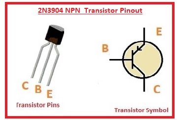 2N3904 NPN  Transistor Pinout
