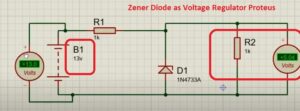 Zener Diode as Voltage Regulator Proteus