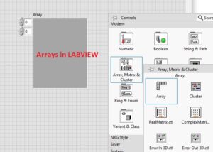 arrays in labview