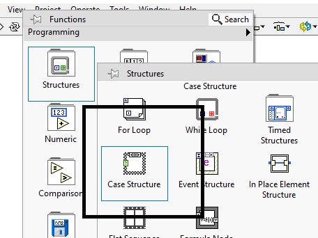 case structure labview