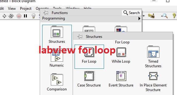 labview for loop