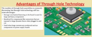 Advantages of Through Hole Technology