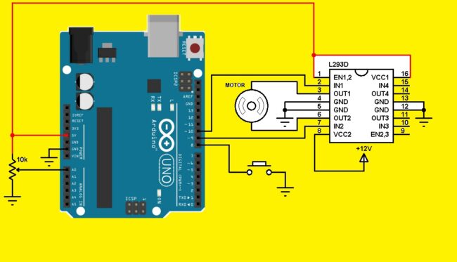 DC Motor Control in using IC L293D DC Motor Control in using IC L293D