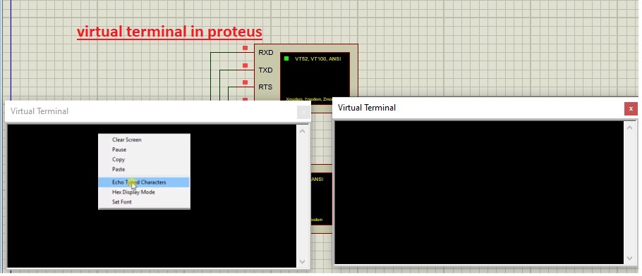 Virtual Terminal in Proteus Simulation - The Engineering Knowledge