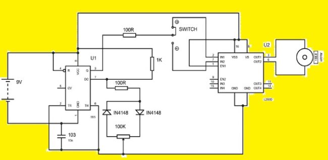 DC Motor Speed Control circuit