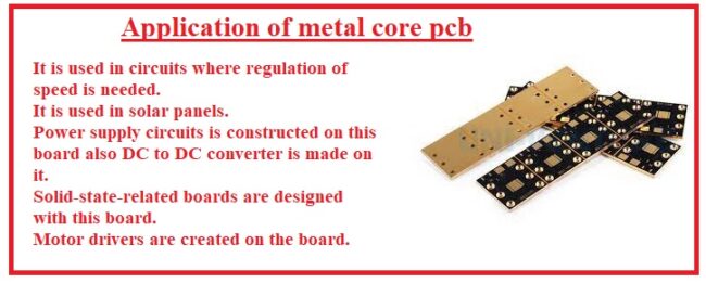 Application of metal core pcb Application of metal core pcb