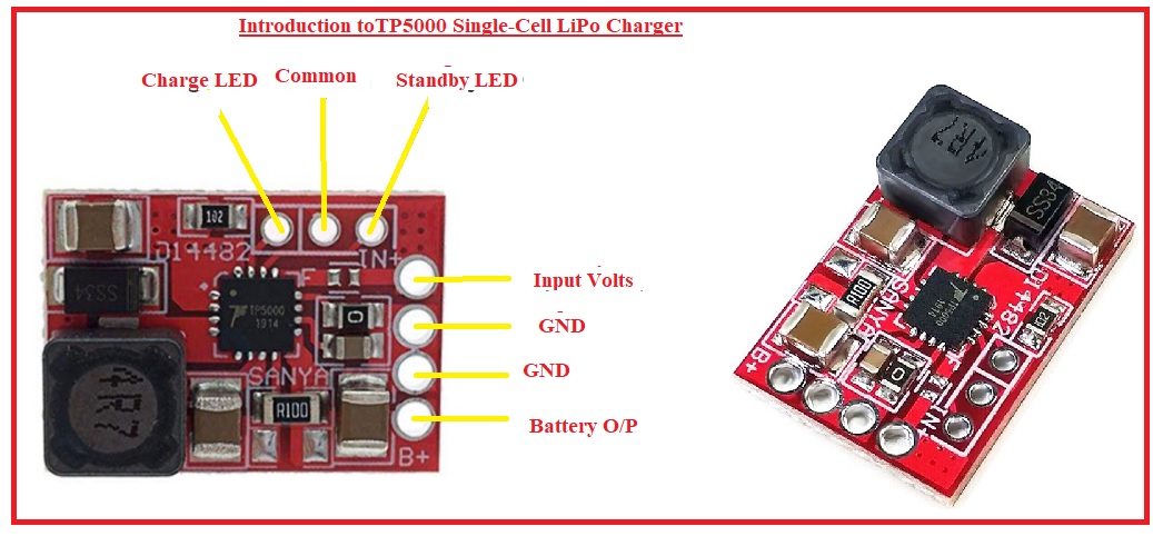 Introduction toTP5000 Single-Cell LiPo Charger Introduction toTP5000 Single-Cell LiPo Charger