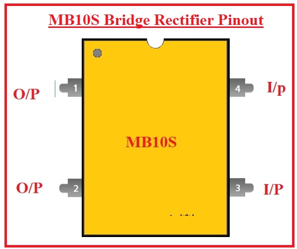 MB10S Bridge Rectifier Pinout