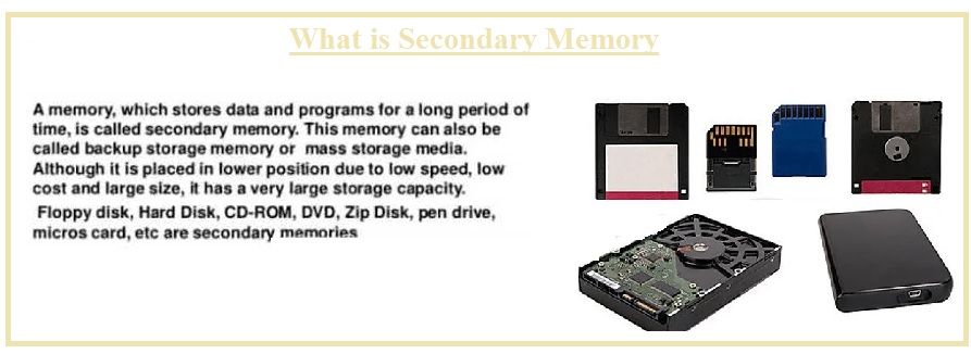 Difference Between Primary and Secondary Memory - The Engineering Knowledge