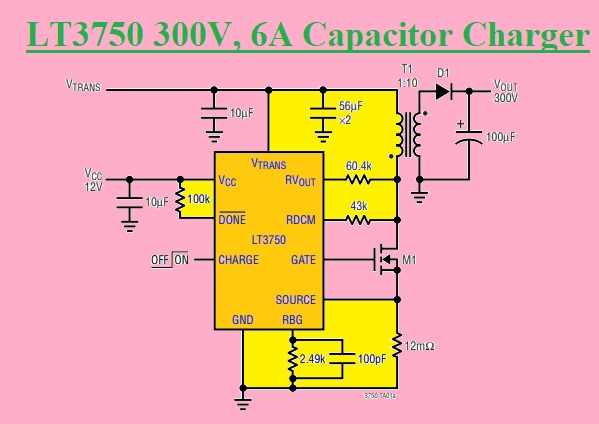 LT3750 Capacitor Charge Controller Introduction to LT3750 LT3750 300V, 6A Capacitor Charger