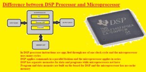 Difference between DSP Processor and Microprocessor