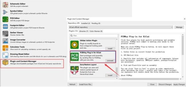 How to Install PCBWAY Plugin in KiCAD
