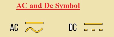 ac and dc symbol