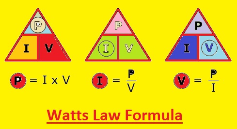 Watts Law formula