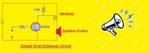 Simple Siren Enhancer Circuit