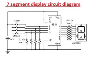  7-Segment Display Circuit Diagram - Theengineeringknowledge