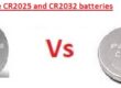 CR2025 vs CR2032