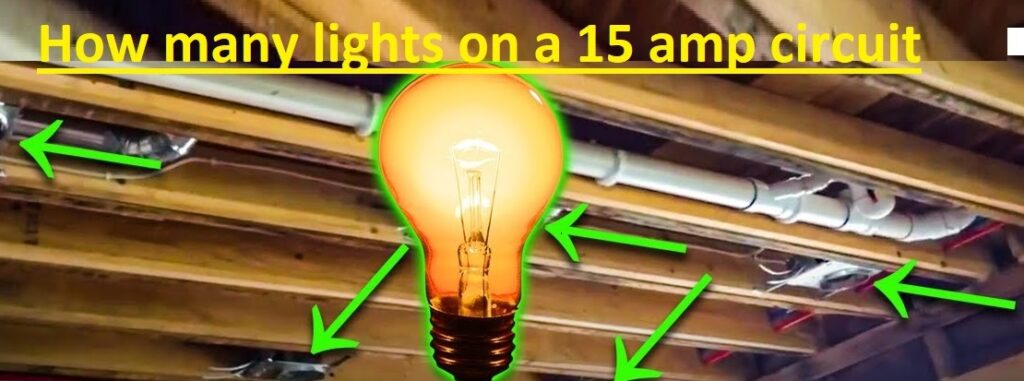 How many lights on a 15 amp circuit