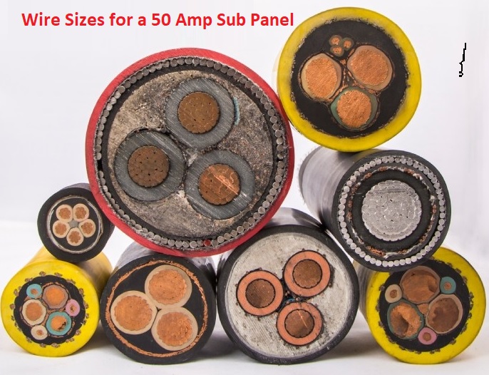 Wire Sizes for a 50 Amp Sub Panel