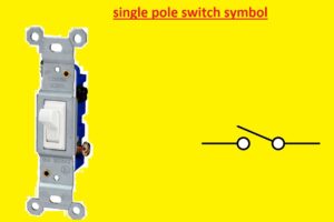 single pole switch symbol