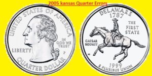 2005 kansas Quarter Errors 