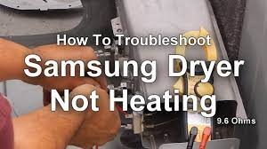 How to Fix Samsung Dryer not Heating