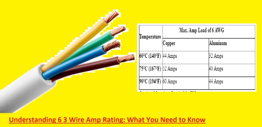 Understanding 6 3 Wire Amp Rating What You Need to Know
